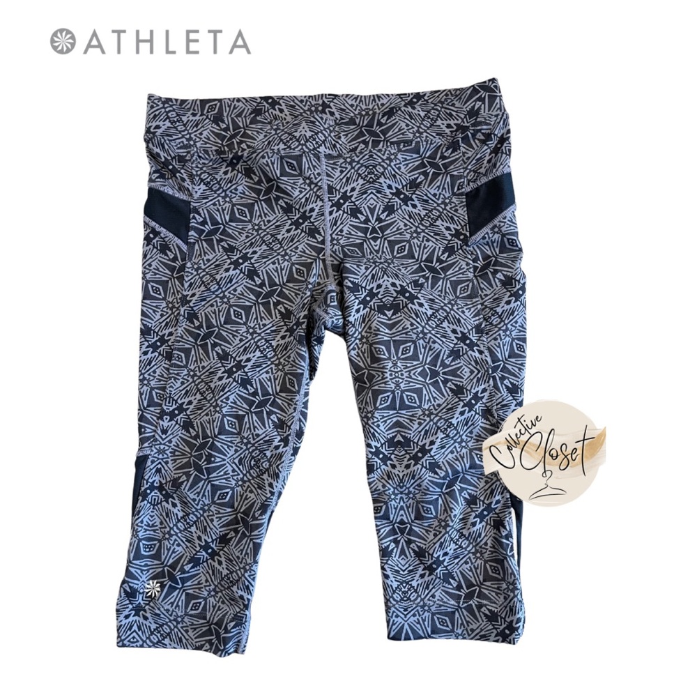 Athleta women’s Cairo Bare to Run Knicker Capri Crop leggings size Medium